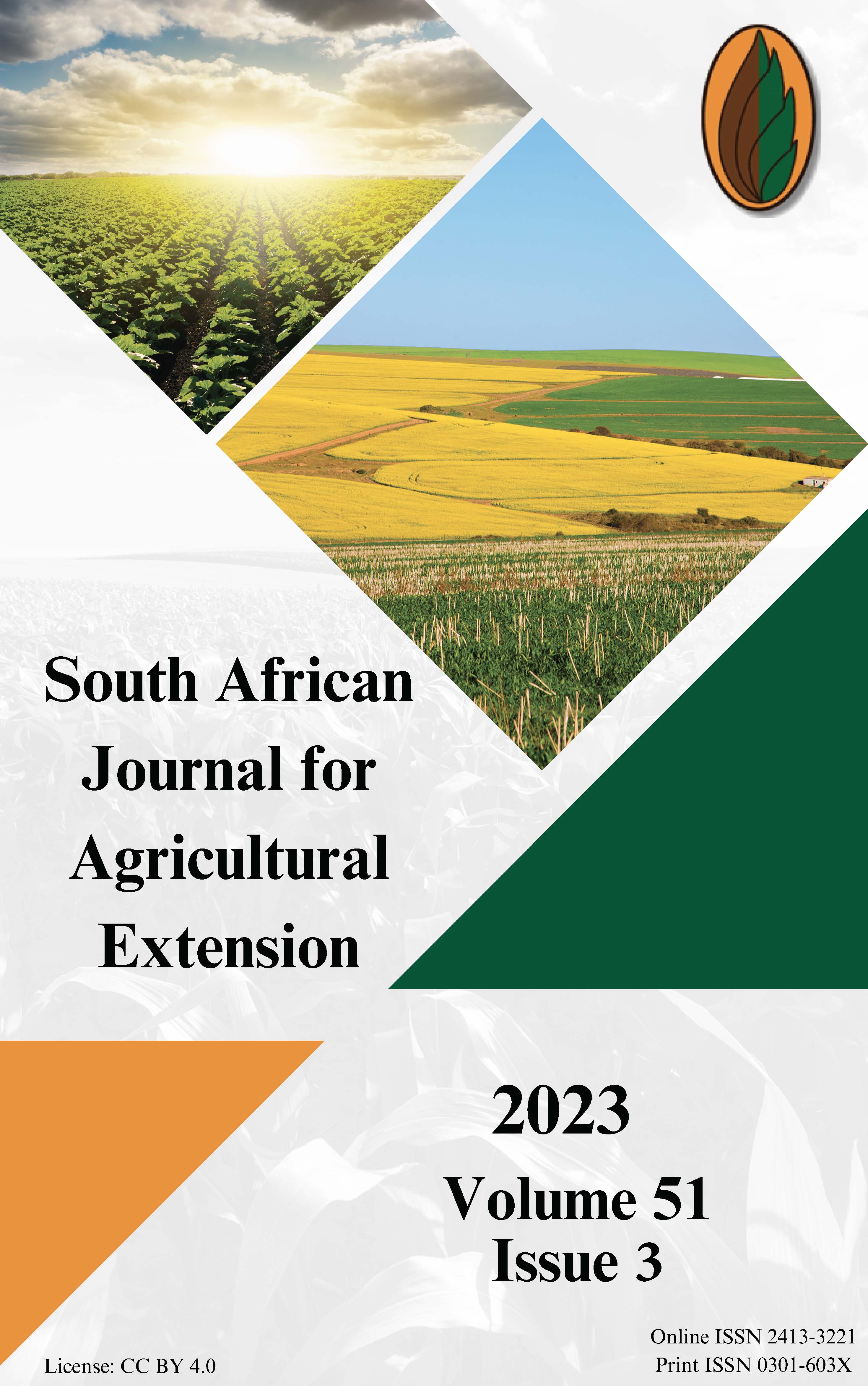 					View Vol. 51 No. 3 (2023): South African Journal of Agriculture Extension
				